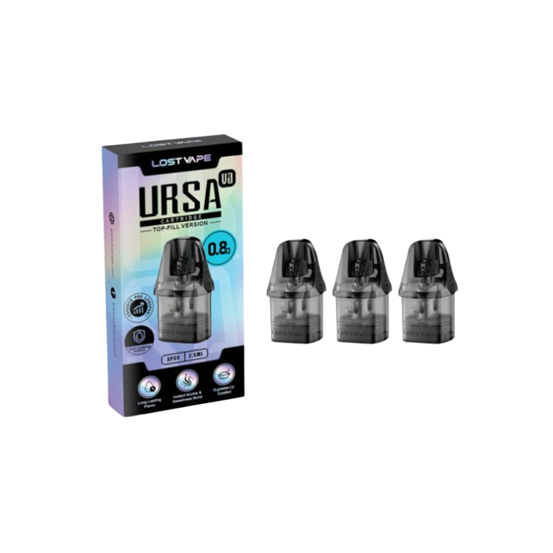 Pack de 3 Cartouches 2.5mL Ursa Nano V3 Lost Vape
