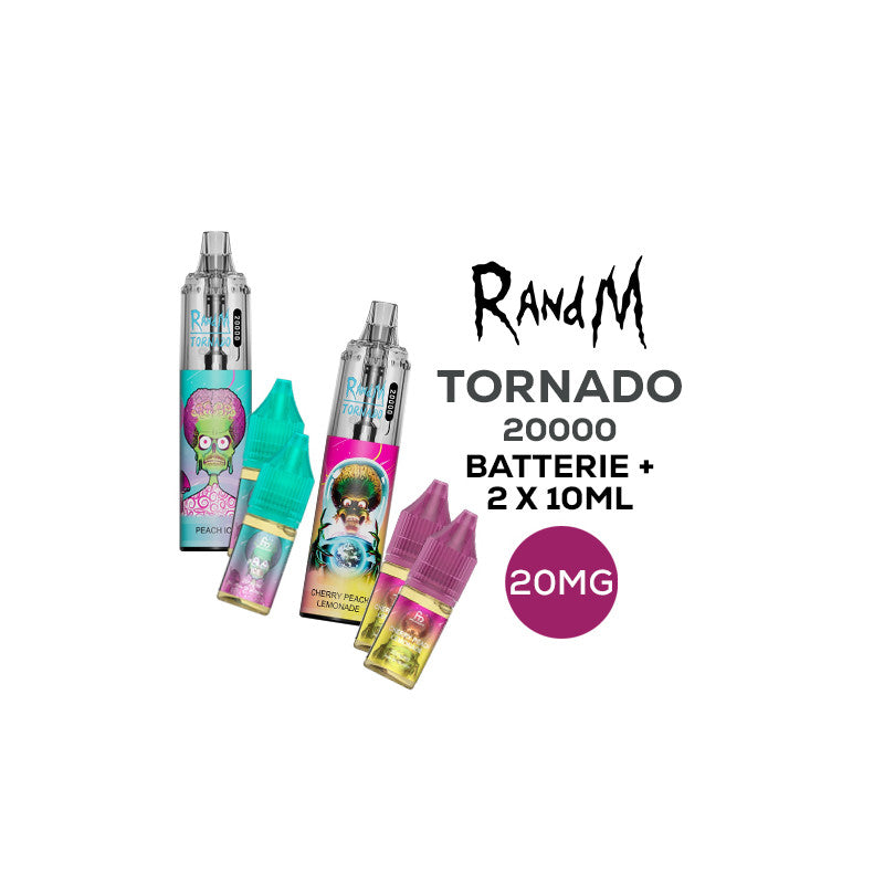 Puff Rechargeable Tornado RANDM 20000 Mars (2 x 10ml 20mg)