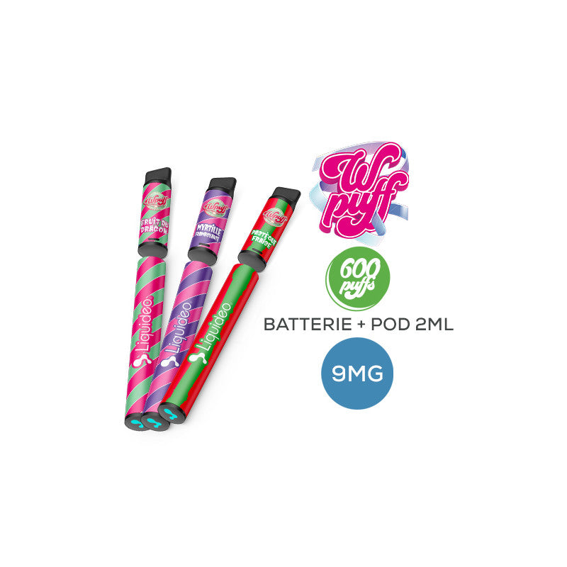 Starter Kit Wpuff 600 Original Pod 2ml 0.9% Liquideo